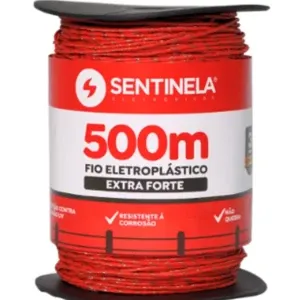 CUERDA ELECTROPLASTICA DE ACERO INOXIDABLE, ROLLO DE 500M, 0,255MM 24/3, EXTRA FUERTE.