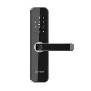 CERRADURA SMART COLOR GRIS*ALEACIÓN DE ALUMINIO*FUNCIONA CON 4 PILAS DOBLE AA*MORTAJA 5050*FUNCIÓN: APP,HUELLA,TARJETA,LLAVE,CONTRASEÑA*DISEÑO MODERNO