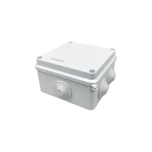 CAJA DE SOBREPONER PARA EXTERIOR, MEDIDAS: 10X10X7CM, CERTIFICACIÓN IP65, IDEAL PARA ALOJAR Y PROTEGER CONEXIONES DE SISTEMAS DE CCTV.