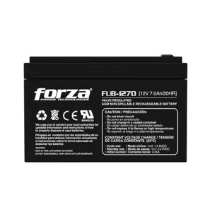 Batería sellada recargable 12V/7Ah, AGM, sin mantenimiento • Capacidad: 7Ah • Voltaje: 12V