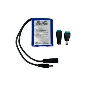BATERIA DE LITIO CON CONECTOR *12V2A, CAPACIDAD: 2000MAH, INCLUYE CONECTORES, AMPLIA GAMA DE APLICACIONES, FUNCIONA PARA EQUIPOS CCTV