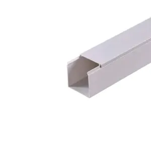 CABLE CANAL PVC 25X25 MM, PAQUETE DE 10 UNIDADES, COLOR BLANCO, LONGITUD DE 2 MTS
