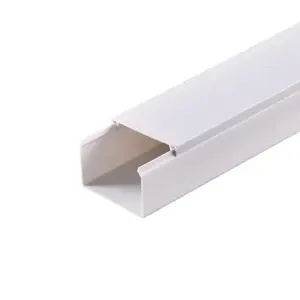 CABLE CANAL PVC 40X60 MM, PAQUETE DE 4 UNIDADES, COLOR BLANCO, LONGITUD DE 2 MTS