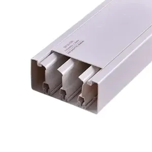 CABLE CANAL DE 2 VIAS 50X100 MM, PAQUETE DE 2 UNIDADES, COLOR BLANCO, LONGITUD DE 2 MTS