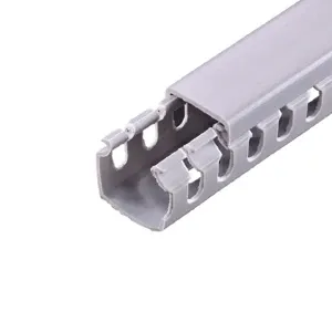 CABLE CANAL RANURADO 25X25 MM, PAQUETE DE 10 UNIDADES, COLOR GRIS, LONGITUD DE 2 MTS