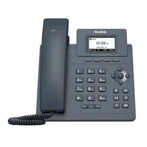 TELEFONO IP POE T30P*1 LINEA SIP *2 PUERTOS ETH10/100MBPS *DC5V *DISPLAY 2,3" *5 TECLAS PROGRAMABLES *CONFERENCIA DE 5 VIAS*INCLUYE FUENTE*