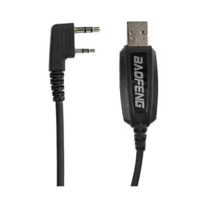 CABLE DE PROGRAMACION PARA RADIO BAOFENG UV-82/5R*COMPATIBLE UV-5R/5RA/5R PLUS/ 5RE/5R EX/5RX3/5RTP/UV3R PLUS/*TIPO DE CONECTO K-PLUG*