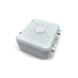 CAJA DE CONEXIONES PARA CÁMARAS *CUADRADA *MATERIAL ABS *TEMPERATURA OPERACIÓN -10° A 60° APROX *IP44 *IK01 *DIMENSIONES 11,8 X 10 X 5 CM