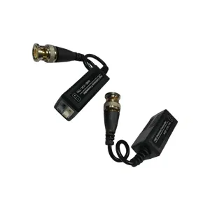 BALUN PASIVO 4 EN 1 TRANSMISOR DE VIDEO 1080P *COMPATIBLE AHD / HDCVI / HDTVI / CVBS *DIST. MAX 1080P 250M *FREC. OPERACIÓN 42MHZ *COLOR NEGRO