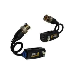 BALUN PASIVO 4 EN 1 TX DE VIDEO 4K *MAX. DISTANCIA 4K 150M *COMPATIBLE AHD / HDCVI / HDTVI / CVBS *FREC. OPERACIÓN 60MHZ *COLOR NEGRO
